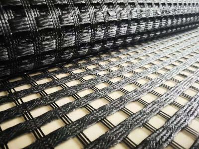 China 50m Soil Reinforcement Geogrid For Road Stabilization High Tensile Strength for sale
