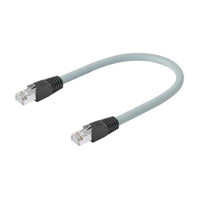 China Drag Chain Rj45 Ethernet Cable Male Double Ended Molded 1m 4x2x26awg Cat 6a 10gbps/500mhz en venta