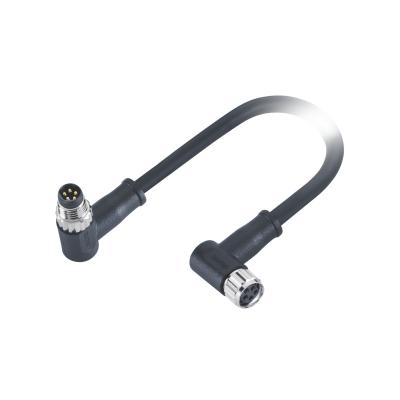 China Cable del código M8 5 Pin Cable Right Angled 5 Pin Molded Male To Female de B en venta