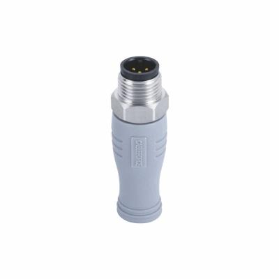 China Terminator M12 8 Pin Male Connector A Code M12 8 Pole Connector With 120Ω Resistor for sale