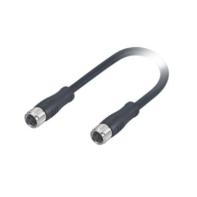 China 3Pin M8 Circular Connector Female To Female Shielded M8 Extension Cable for sale