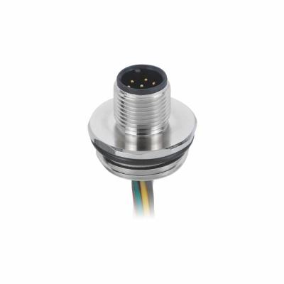 China Automation M12 12 Pin Female Connector For Sensors Actuators Fieldbus for sale