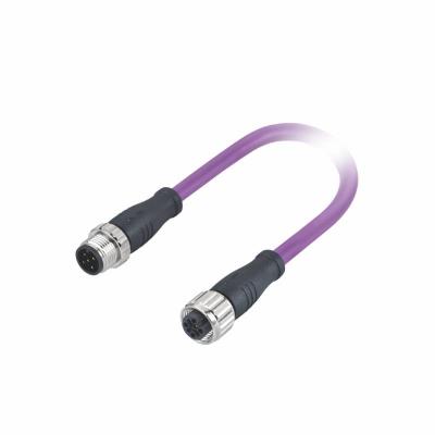 China AWG 22 Double Ended Cordsets M12 Connector Devicenet Communication Cable for sale
