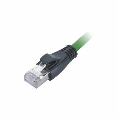 Chine Prise masculine verte de la corde de correction RJ45 du chat 7 d'Ethernet PUR pour des vidéos surveillance à vendre