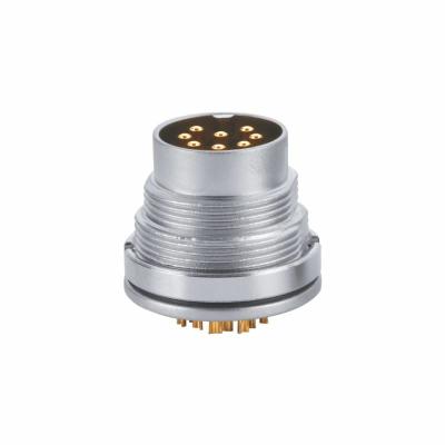 China Male 4 Pin M16 Circular Connector Panel Mount Resistor With Solder Cups for sale