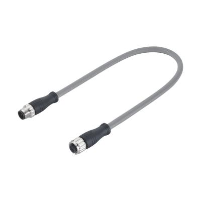 China M12 Male To Female Cable Double Ended Amoured With Glass Fiber Fabric Sheath Tube for sale