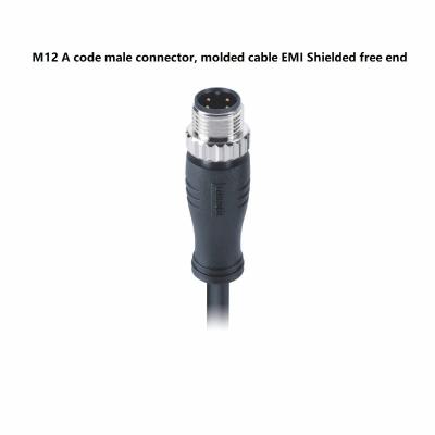 China EMI Shielded M12 4 Pin Male Connector for sale