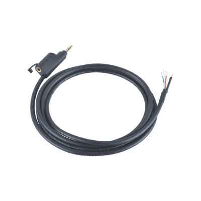 China Customized 2Pin Electrical Wire Harness High Flexible 3.5 Mm Stereo Mini Plug Cable for sale