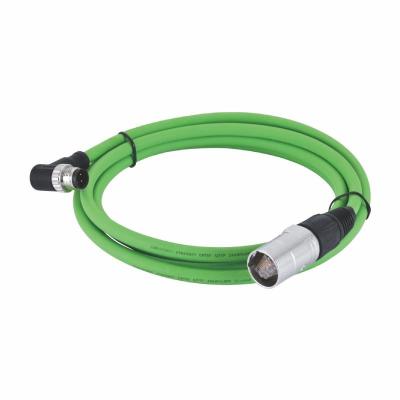 China Profinet Industrial Ethernet Cable M12 Rj45 Patch Cord Field Assembly Type for sale
