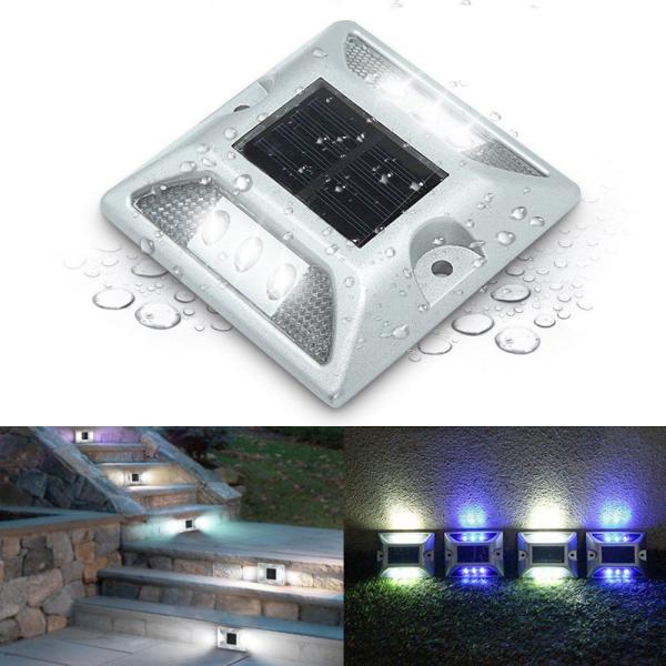 Quality Garden Highway Freeway Aluminum RGB Reflective Epoxy Filled Solar Road Stud for sale