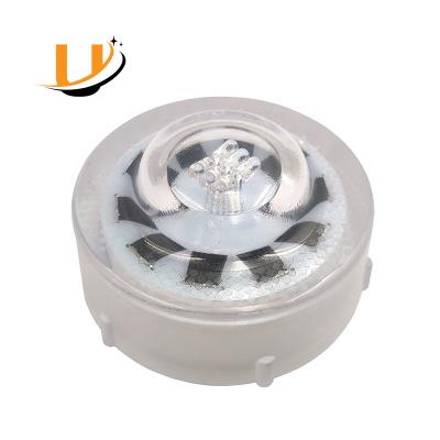China Chinese Factory Outdoor 6 LED Round Step Deck LED Buried Road Stud Light Pavement Recessed Reflector Marker Traffic Stud Light for sale