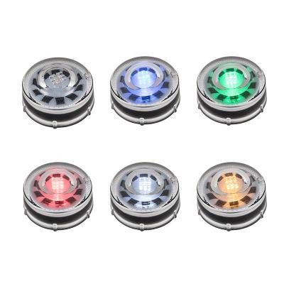 China Tempered Glass LED Pavement Markers Round Raised Flashing Reflective Light for sale