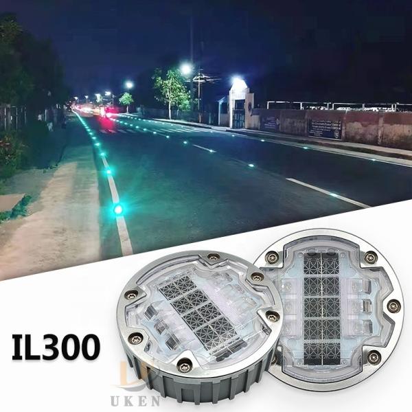 Quality 6 Locks Embedded Road Reflectors Pavement Buried LED Driveway Solar Road Stud for sale