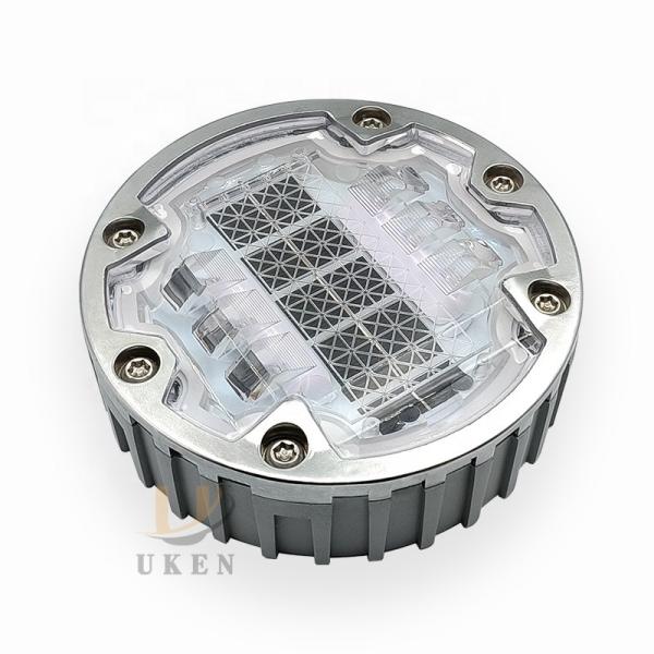 Quality 6 Locks Embedded Road Reflectors Pavement Buried LED Driveway Solar Road Stud for sale