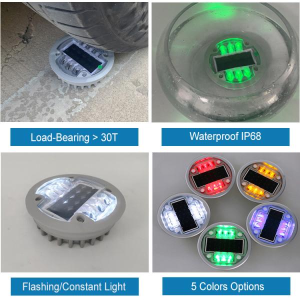 Quality Traffic Embedded Road Reflectors Aluminum Solar LED Lane Pavement Marker Light for sale