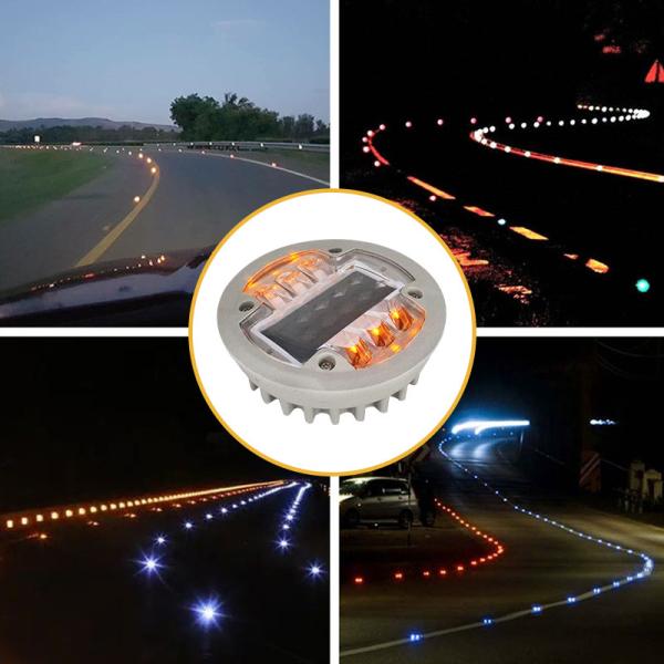 Quality Traffic Embedded Road Reflectors Aluminum Solar LED Lane Pavement Marker Light for sale