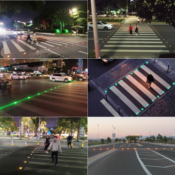 Quality Crosswalk Buried Smart Zebra Crossing Embedded Floor Pavement Traffic Light for sale