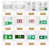 Quality Two Spot Twin Head Lamps Iron Steel Wall Mounted LED Fire Safety Exit Evacuation for sale