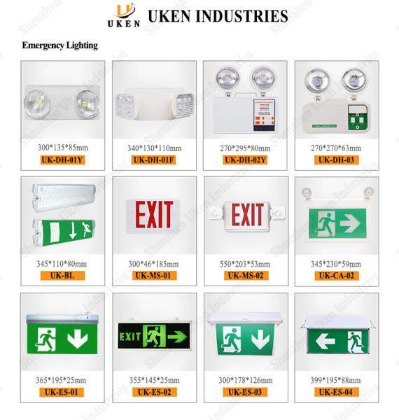 Quality Wall Mounted Automatic Twin Double Head Emergency Lamp Self Contained Double for sale