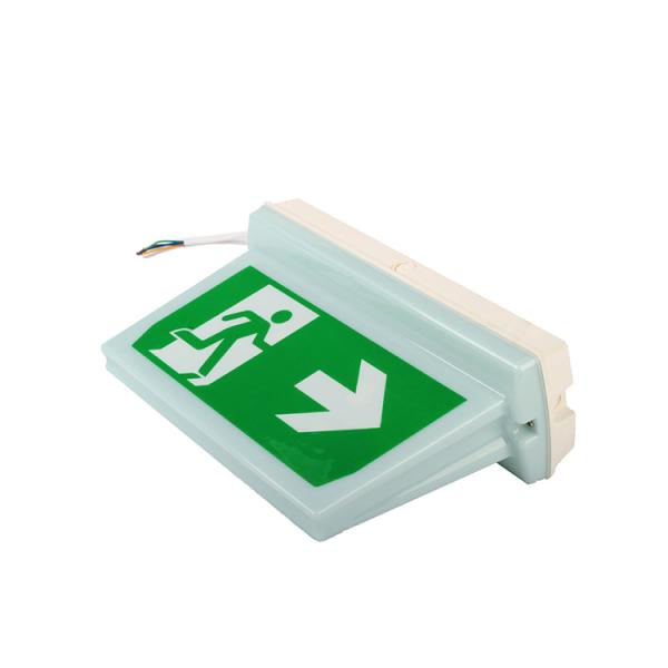 Quality Fire Safety IP65 PC Plastic Double Sides Automatic Emergency Light Box Running for sale