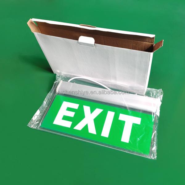 Quality Acrylic led salida de emergencia fire emergency light exit sign indicator light for sale