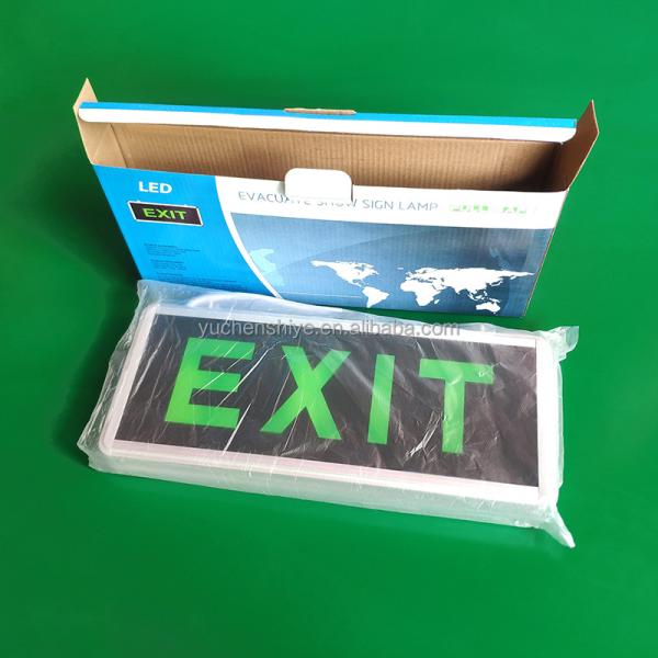 Quality Self Contained Emergency Light Exit Sign Luminous Hanging Rechargeable Escape for sale