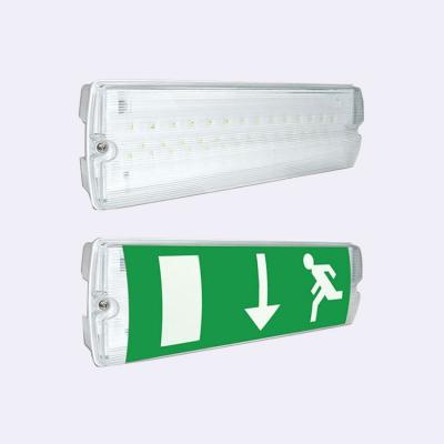 China Emergency LED Bulkhead Light IP65 Waterproof Automatic Exit Luminaire for sale