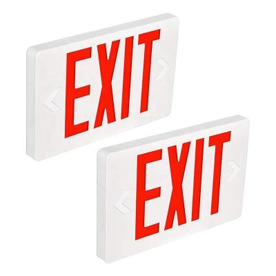 China Dual Voltage Fire Exit Light LED Safety Signage Indicator Emergency Light for sale