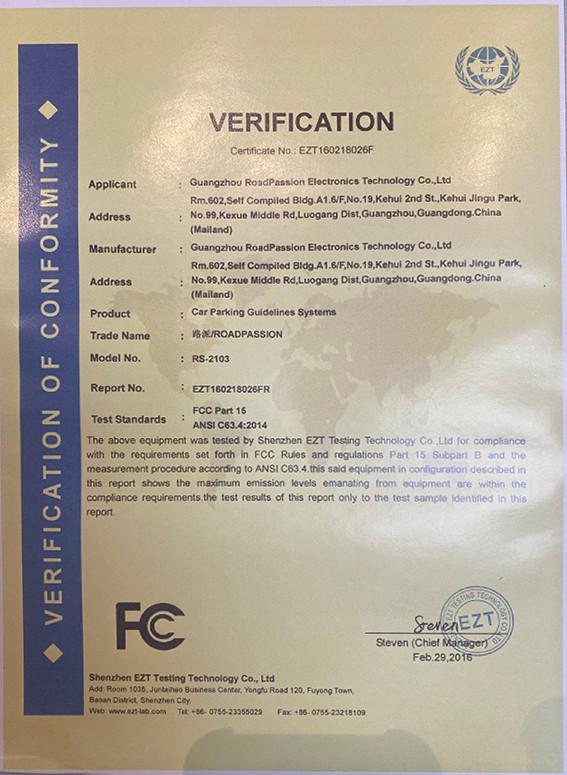 FCC - ROADPASSION AUTOMOTIVE TECHNOLOGY (GUANGZHOU) CO., LIMITED