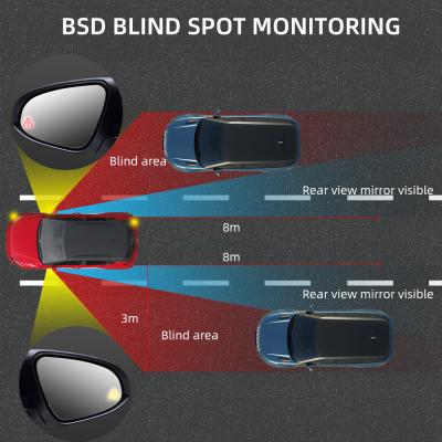 China Universal Single Radar 50m Car Blind Spot Detection System 77GHZ With LCA BSD AOA RCT for sale