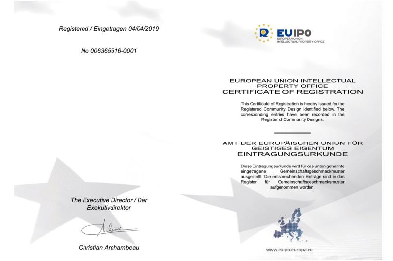 Design patent certificate - Foshan Bohua Decoration Materials Co., Ltd.