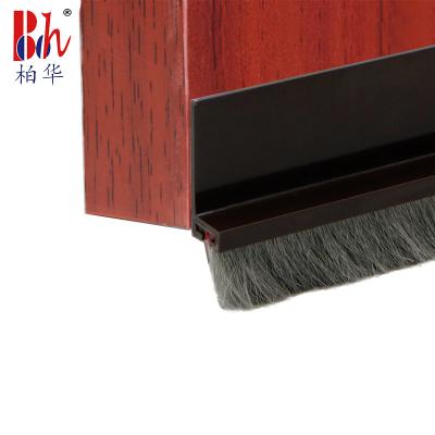 China Door Bottom Seal Strip PVC With Woolpile for sale