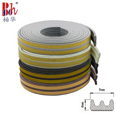 China OEM E Shape EPDM Rubber Seals Epdm Rubber Door Seal 9x4mm for sale