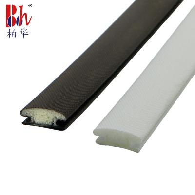 China PU Foam Sliding Wardrobe Door Seals Strips Anti Collision With 13mm Base Width for sale