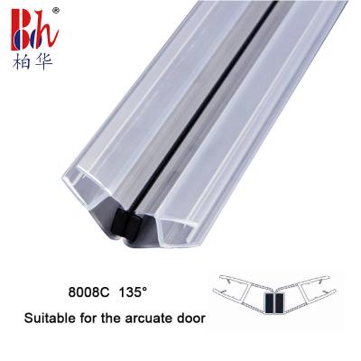 China 10mm 135° Shower Door Magnetic Seal Strip collision resistance for sale