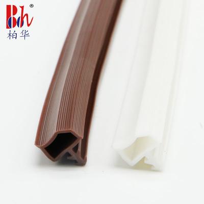China Modified PVC Sealing Commercial Door Weather Stripping With Line 10*5mm for sale