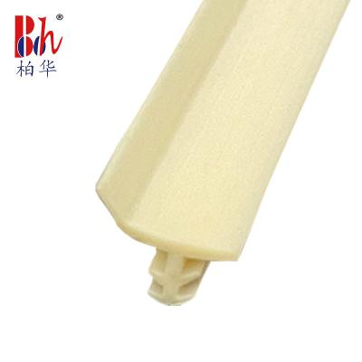 China Soft Rubber PVC Weather Stripping For Wooden Skirting Board 7*4mm for sale