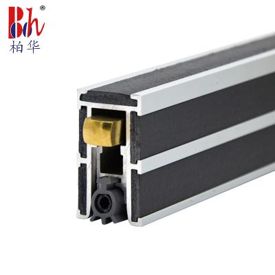 China Aluminium Alloy Automatic Door Bottom Seals With Fireproof Strips Seals for sale