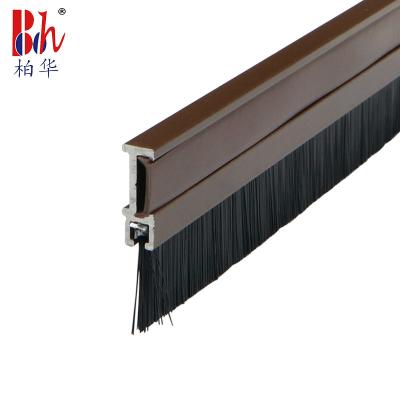 China Aluminium Alloy Door Bottom Sweep With Brush for sale