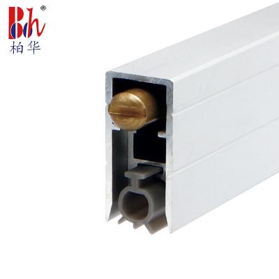 China 6063 Aluminium Concealed Door Bottom Seal U Shaped For Wooden Door for sale