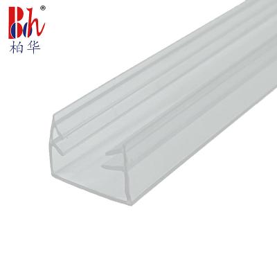 China O Co expulsou a tira de vidro da porta do descascamento de tempo 10mm do PVC impermeável à venda
