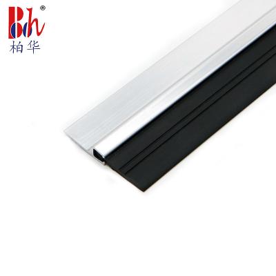 China Screw Fixed 43mm Height Door Bottom Seal Strip With PVC Rubber for sale