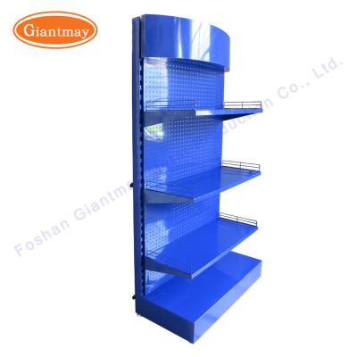 China Perforated Sheet Metal Pegboard Display With Hooks Tool Stand for sale