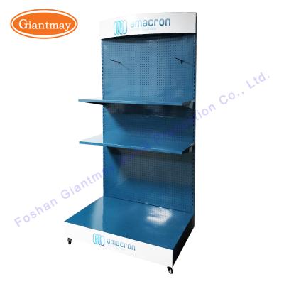 China Metal Gondola Hanging Product Rack Iron Display Stand for sale