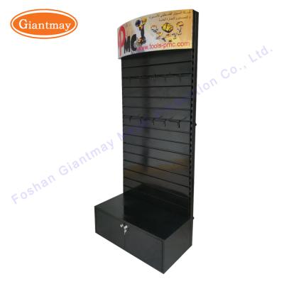 China Fashionable Retail Makeup Stand Store Supermarket Slatwall Display Rack for sale