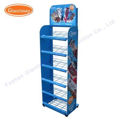 China Potato Chip Wire Racks Snack Display Wire Baskets Stand for sale