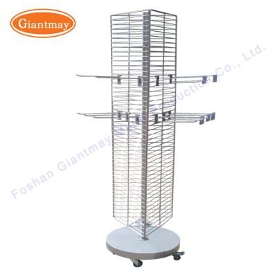 China Hair Floor Stand Shop Rotating Turntable Display Stands for sale
