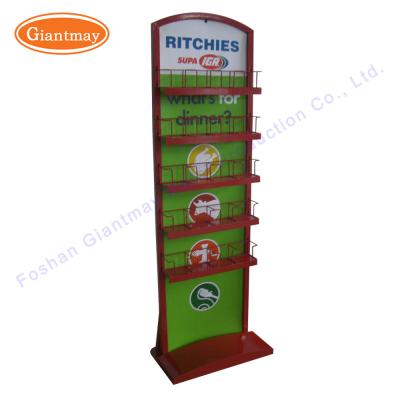 China Multi Purpose five tier metal shelf Wire Seed Display Stand for sale
