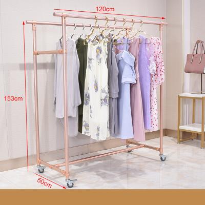 China Shop Metal Dress Drying Stand Powder Coated Laundry Room Drying Rack for sale