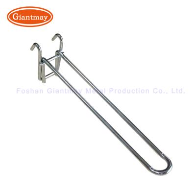 China Metal White Perforate Panel Gridwall Euro Hooks Wire Rack Display Hook for sale